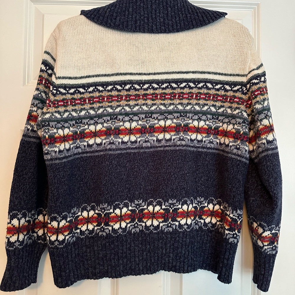 Tiara International Vintage Zip Up Sweater size Large - Picture 6 of 6